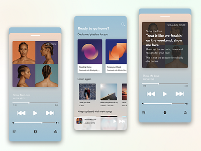 Music Listening App dashboard figma music app music player ui design