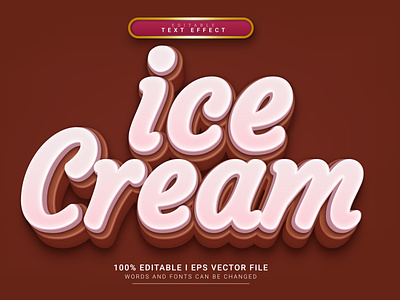 Ice Cream Text Effect layers