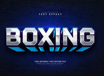 Boxing Text Effect modern