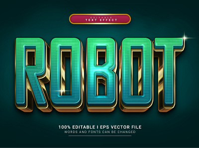 Robot Text Effect word art