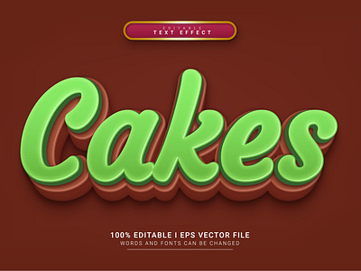 Cakes Text Effect