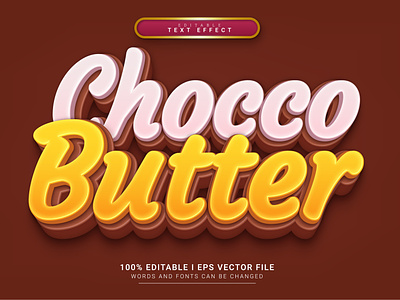 Chocco Butter Text Effect 3d font