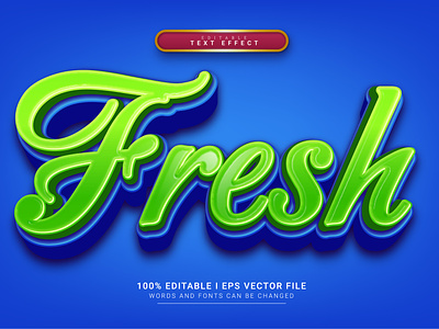 Fresh Text Effect layers