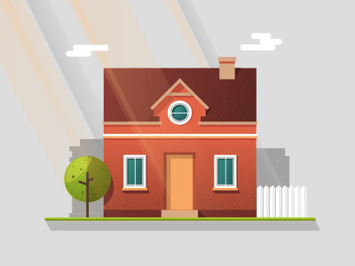 The House flat design home house