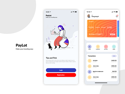 Paylot apps adobe xd adobexd design figma flat icon illustration logo ui ui design