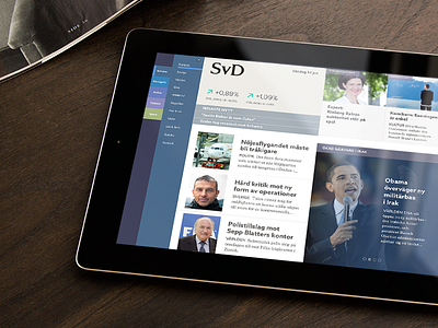 SvD - daily newspaper design interface layout magazine newspaper responsive ui website