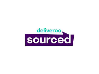 Deliveroo Sourced branding design identity logo logo design