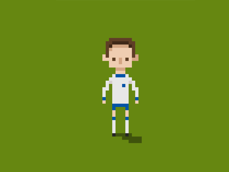 Footballer animation football gif pixel art soccer