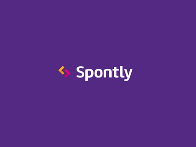 Spontly app branding events logo mobile social