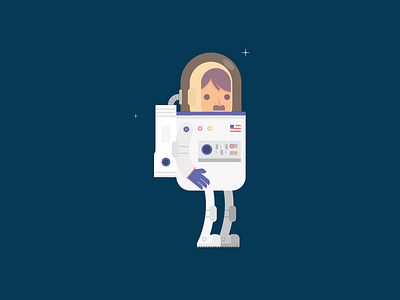 Space man astronaut design illustration space man vector