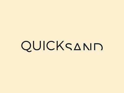 Quicksand brand branding identity illustration logo marque quicksand typography