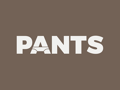 Pants brand branding identity illustration logo marque pants typography