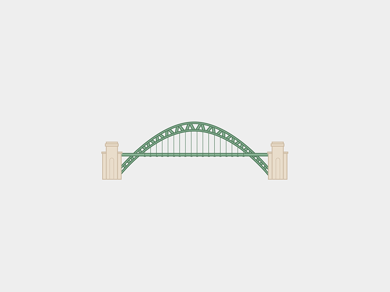 Tyne Bridge Animated after effects animation bridge design england gateshead illustration newcastle toon tyne
