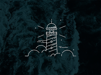 Lighthouse design illustration lighthouse logo sea