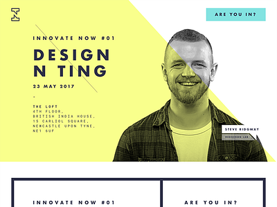 Innovate Now website design ui ux web