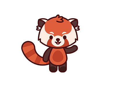 Red Panda chibi illustration illustrator red panda vector