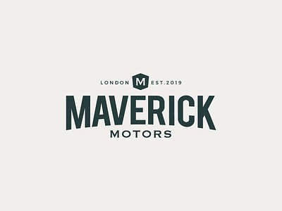 Maverick Motors automotive brand branding car logo logotype