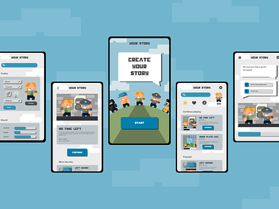 Create your story Game App Design