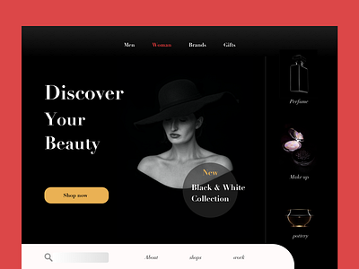 Beauty webshop  web design