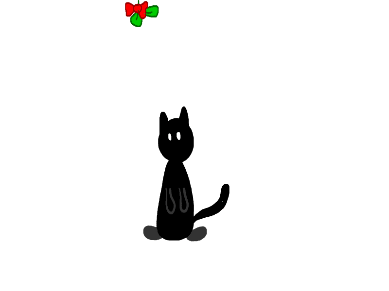 christmas cat animate cc animated gif animation cat christmas illustration sketch