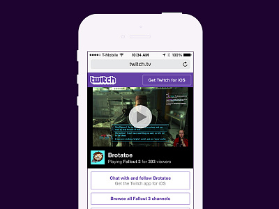 Twitch's New Mobile Web Channel Page channel esports games mobile streaming twitch web
