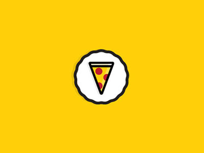 Pizza By The Slice Icon black food icon pizza red slice treat white yellow yum
