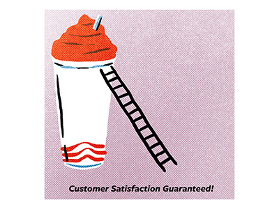 Customer Satisfaction Guaranteed! alex despain illustration illustrator slushee