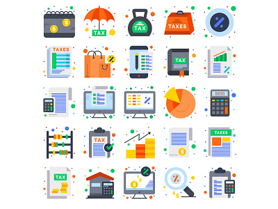 Banking and Finance icon set accounting accounts app bank bank app banking icon icons tax tax icon taxes vector