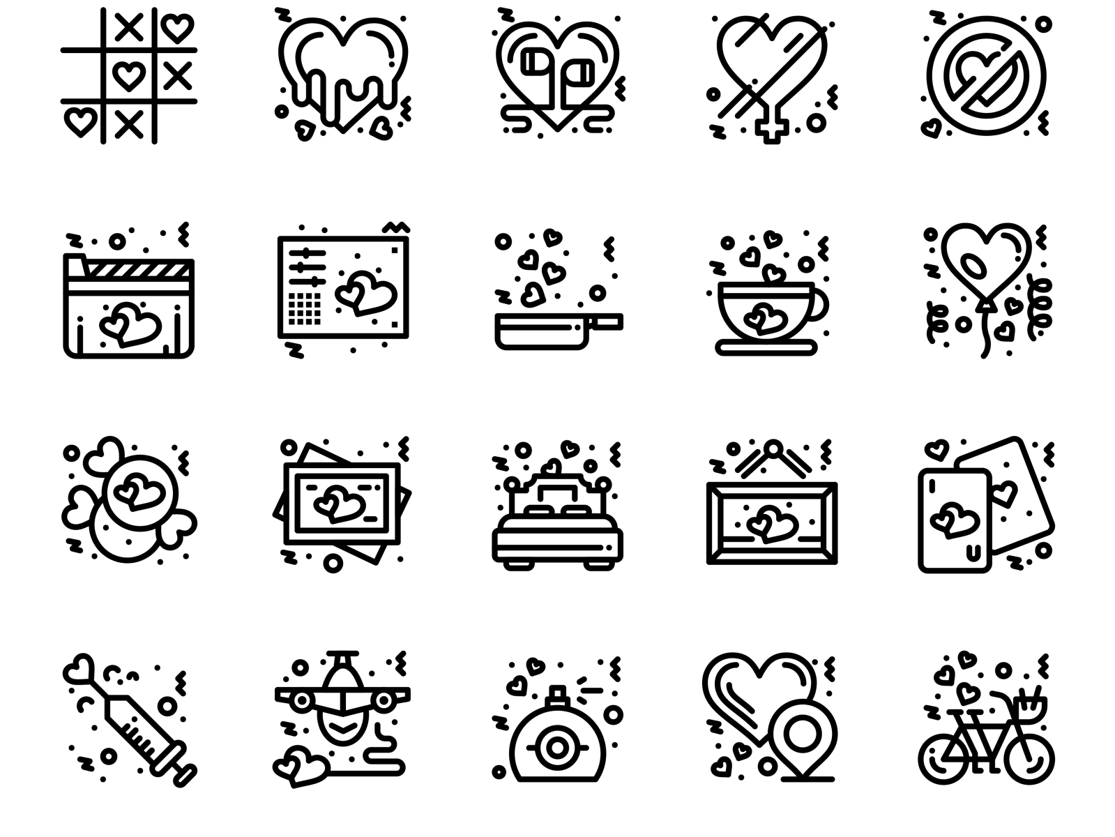 valentines-day-icons-by-flatart-on-dribbble