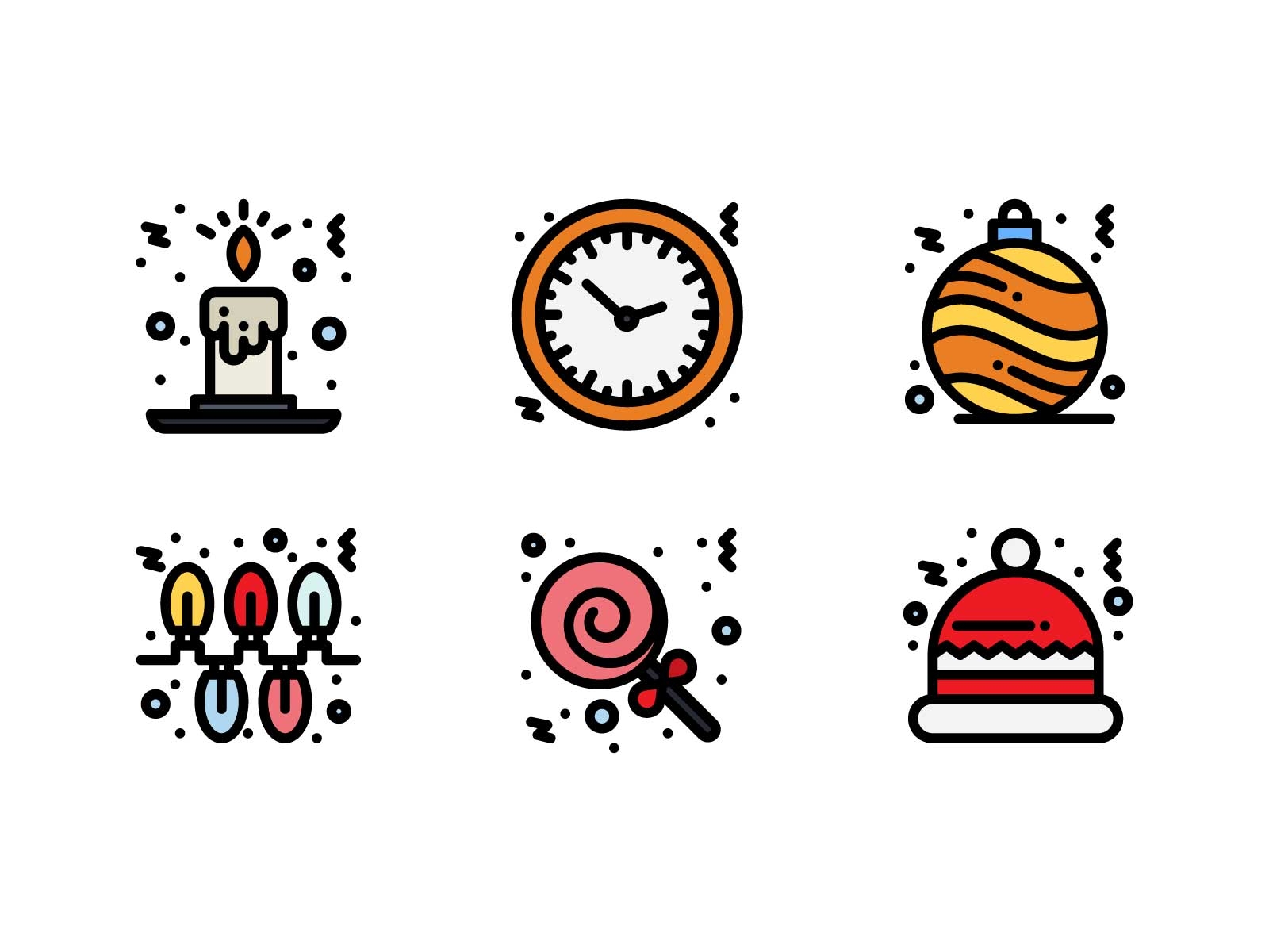 Merry Christmas 2020 Icons by FlatArt on Dribbble