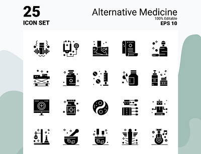 Alternative Medicine 25 Icon Set