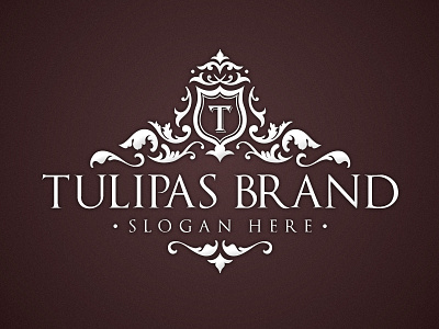 Tulipas Brand Logo branding classy design flower identity logo luxury nature old template vintage