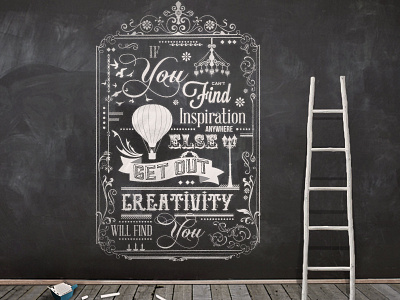 Typography Chalkboard Print 2