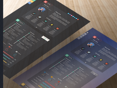 Dash - Modern Resume Template PSD