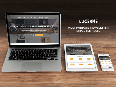 Lucerne - Multipurpose Newsletter Email creative email fresh hipster newsletter themeforest