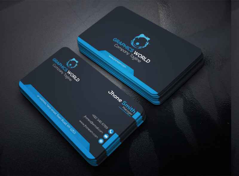 Corporate Business card by Rithik Debnath on Dribbble