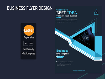 Business Flyer Design 300dpi amazing deisng best concept black branding bule businessflyer clean cmyk colorful corporate creative design illustration layered logo print ready professional psd simple