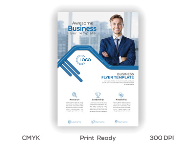 Flyer design 300dpi a4 best concept black branding business businessflyer clean cmyk corporate corporateflyer creative design gdrithik illustration layered logo print ready usemultipurpose white