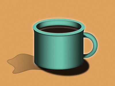 Coffee coffee cup gradient illustration