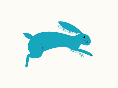 Bunny hop illustration rabbit