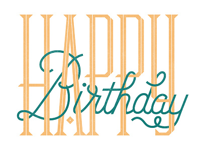 Bday Card birthday card custom greeting script typography