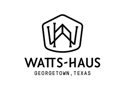 Watts-Haus icon logo monogram typography