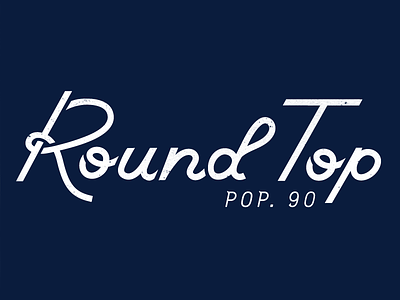 Round Top script type typography