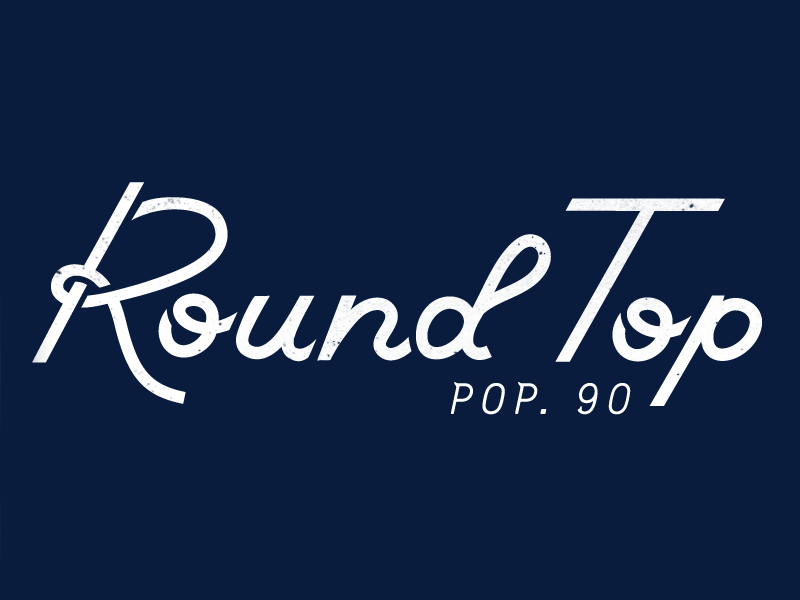 Round Top type script typography