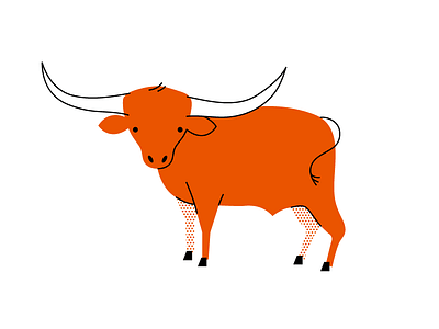 Longhorn animal cow illustration longhorn