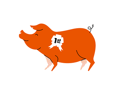 Piggy animal bacon illustration lines pig pork
