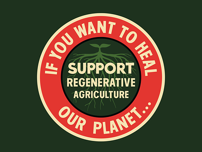 Regenerative Agriculture agriculture illustration plant typography