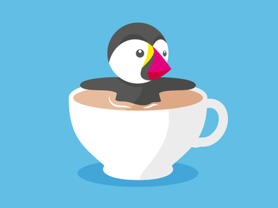 Prestashop Puffin banner character design ecommerce illustration illustrator prestashop puffin web