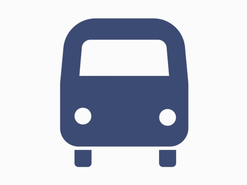 Shuttle Bus Animated Icon