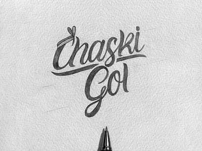 Sketch Logo Chaski Gol boceto branding chasqui dibujo draw footbal gol handletter handlettering handmade lettering logo logotipe marca sketch